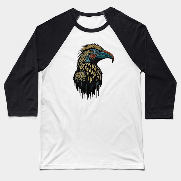 Helmeted Hornbill Baseball T-Shirt by samsamteez